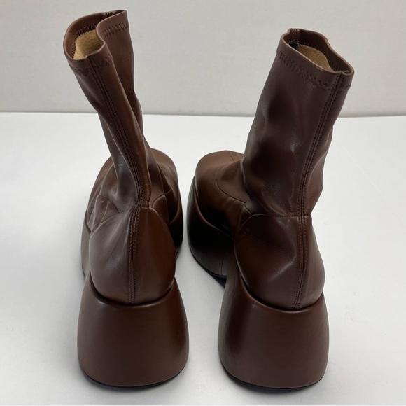 Simon Miller Hustler Vegan Leather Ankle Boot Women SZ 40 10 Brown Platform NWOT - Picture 10 of 15